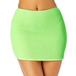Salt + Cove Green Ribbed Mini Coverup
